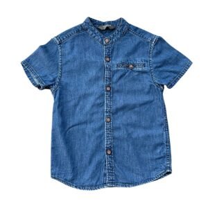 Primark Camisa Vaquera Manga Corta (4-5 Y)