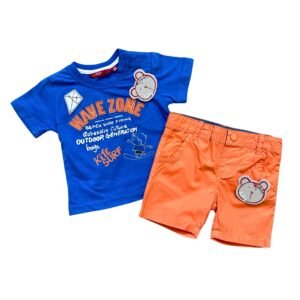 Conjunto de remera y short para bebé de 3-6 meses de la marca española Losan