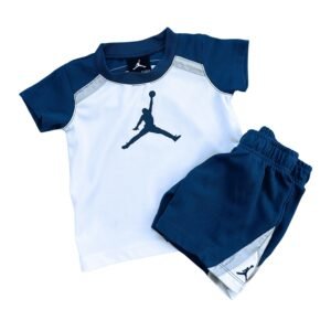 Air Jordan Conjunto Azul y Blanco (12-18 M)