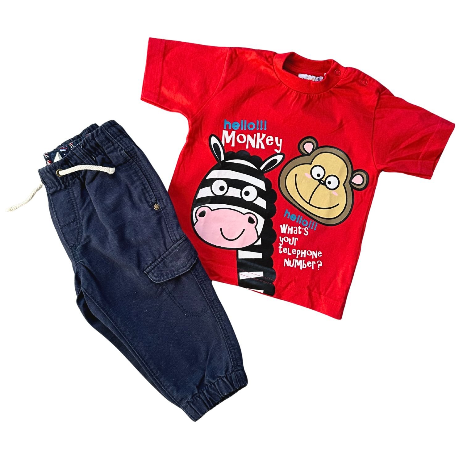 H&M & Pick Ouic Conjunto Jogger (6-9 M)
