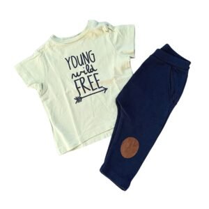 ZY Conjunto Sport Azul y Verde (9-12 M)