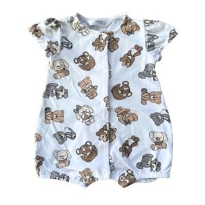 Mayoral Enterizo Blanco Ositos (1-2 M)