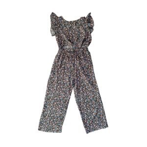 H&M Enterizo Gris Flores (6-7 Y)