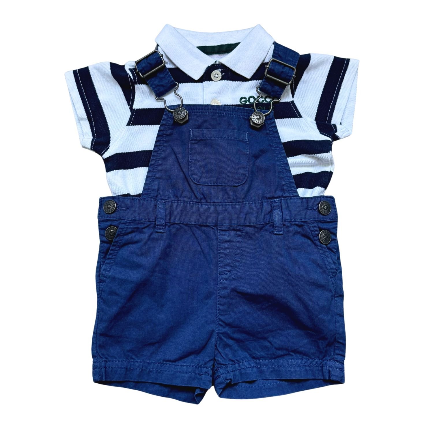 Gocco Jardinera + Polo Golf (NUEVO 6-9 M) - Imagen 2