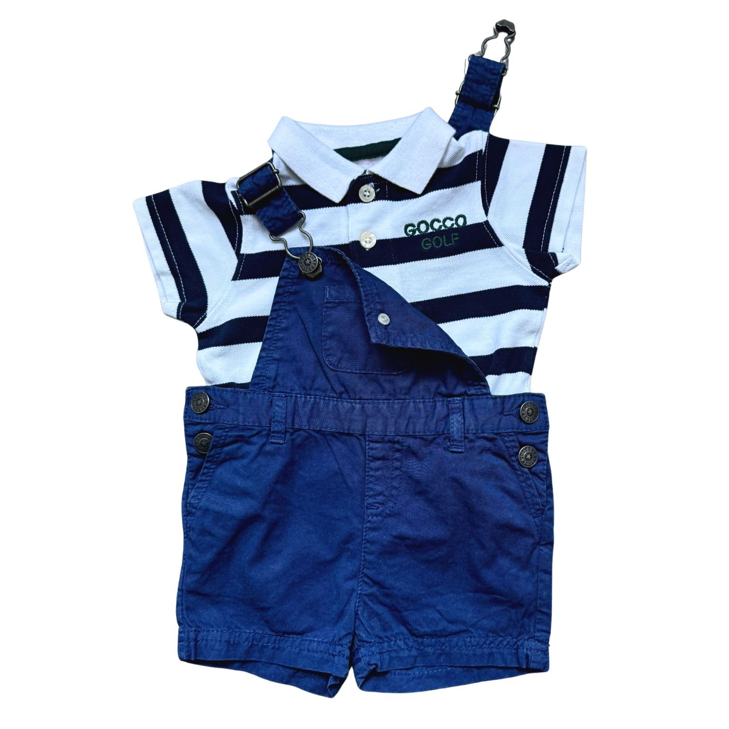 Gocco Jardinera + Polo Golf (NUEVO 6-9 M) - Imagen 3