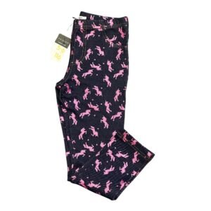 Jeggings (calza vaquera) de Primark para niña de 5-6 años, azul denim con estampado de unicornios