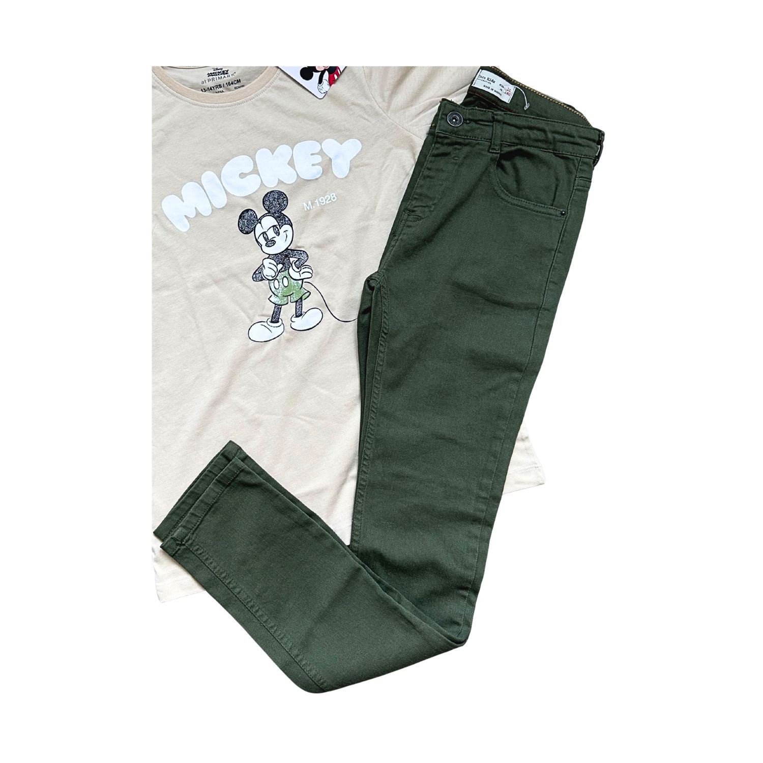 Zara Pantalón Verde (NUEVO 10 Y)