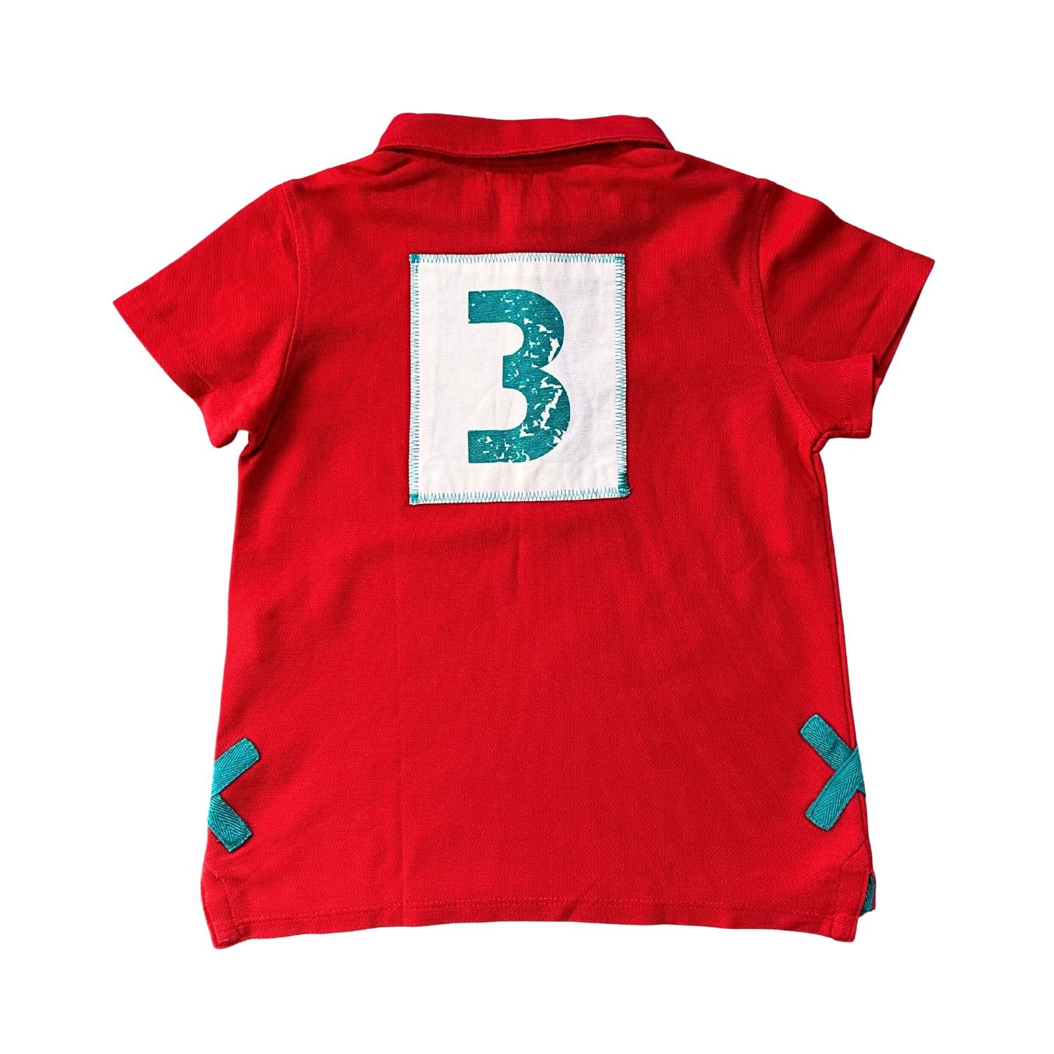 Gocco Polo Rojo "3" (5-6 Y) - Imagen 2