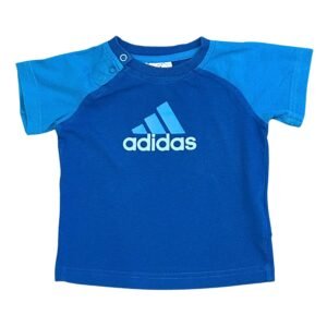 Adidas Remera Azul Básica (9-12 M)