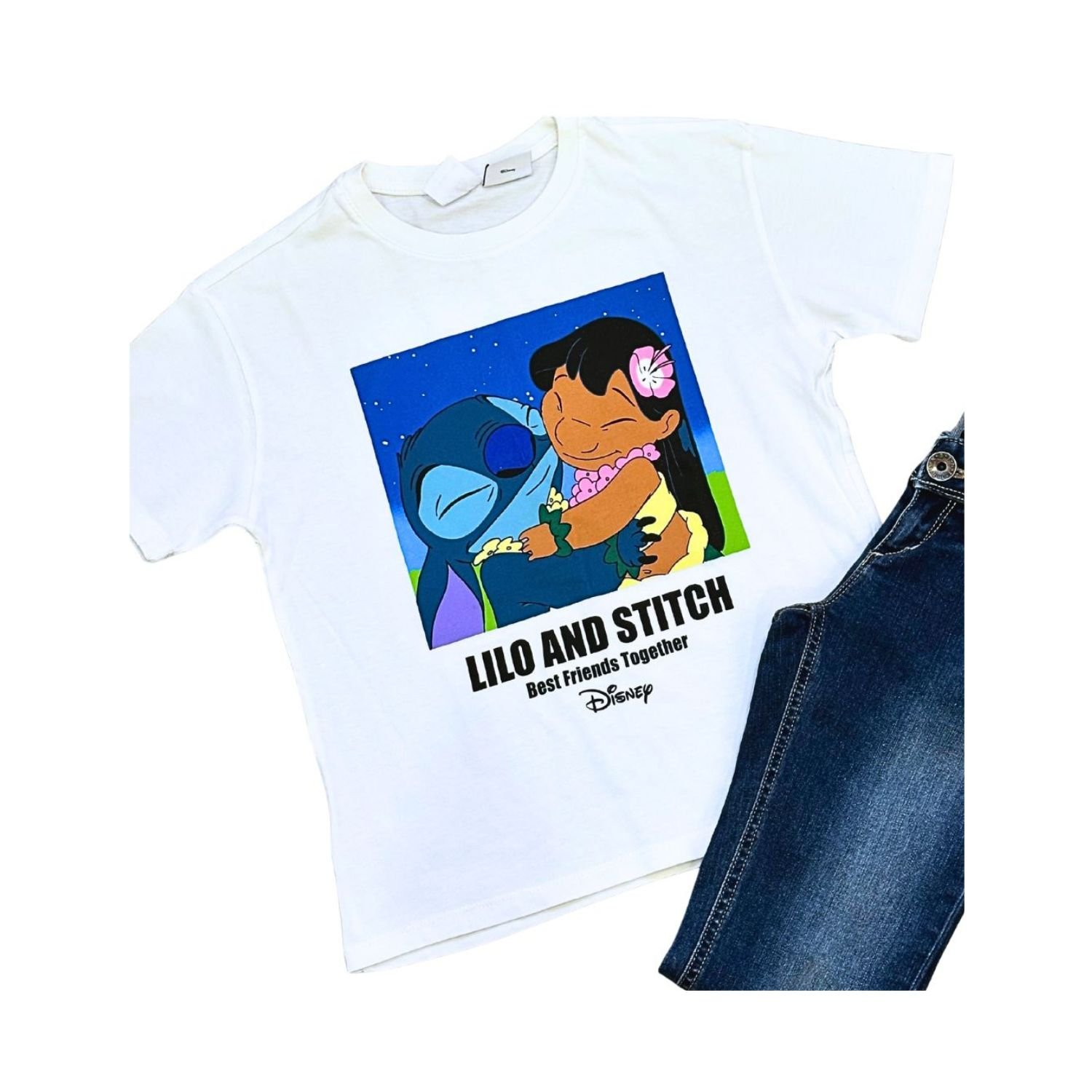Zara Remera Lilo & Stitch (9-10 Y)