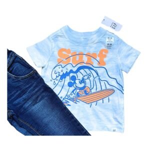 GAP Remera Mickey Surf (NUEVO 12-18 M)