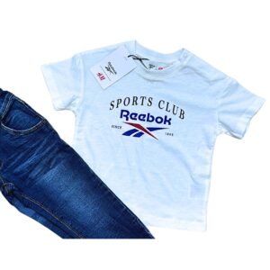 Reebok Remera Blanca Logo (NUEVO 12-18 M)