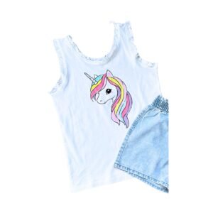 H&M Musculosa Unicornio (NUEVO 8-10 Y)