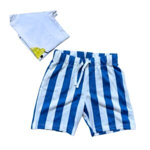 H&M Short Rayas Marinero (NUEVO 6-7 Y)