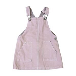 Zara Jardinera Vestido Rosa (18-24 M)
