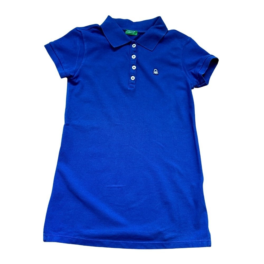 Vestido polo Benetton azul marino para niña de 8-9 años y 140 cm